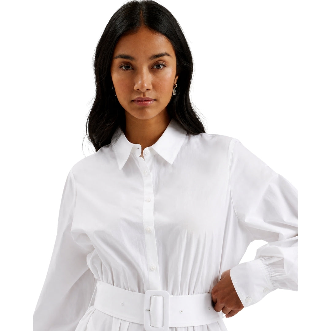 Ted Baker Ene Button Down White Maxi Shirt Dress