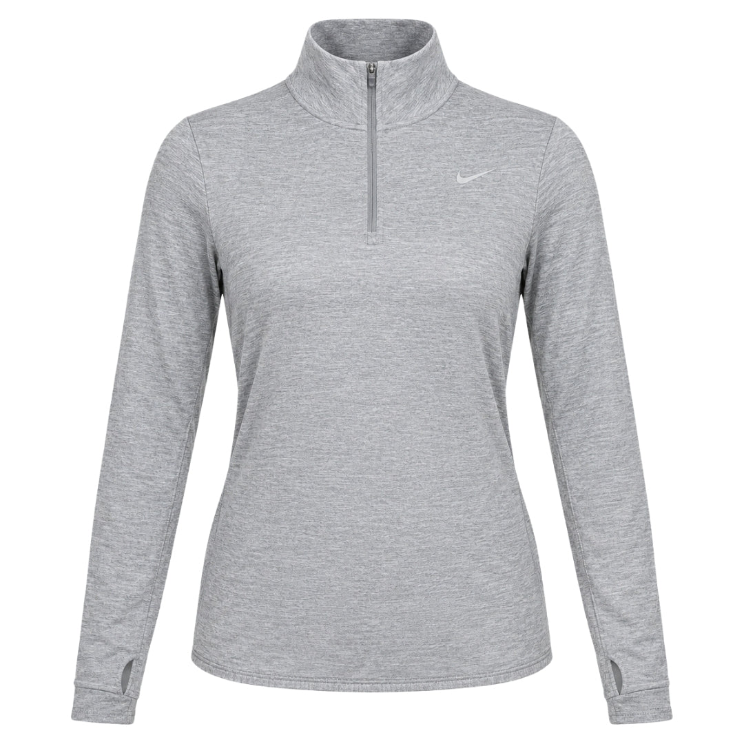 Nike Swift Women's UV Protection 1/4-Zip Smoke Grey Running Top XS