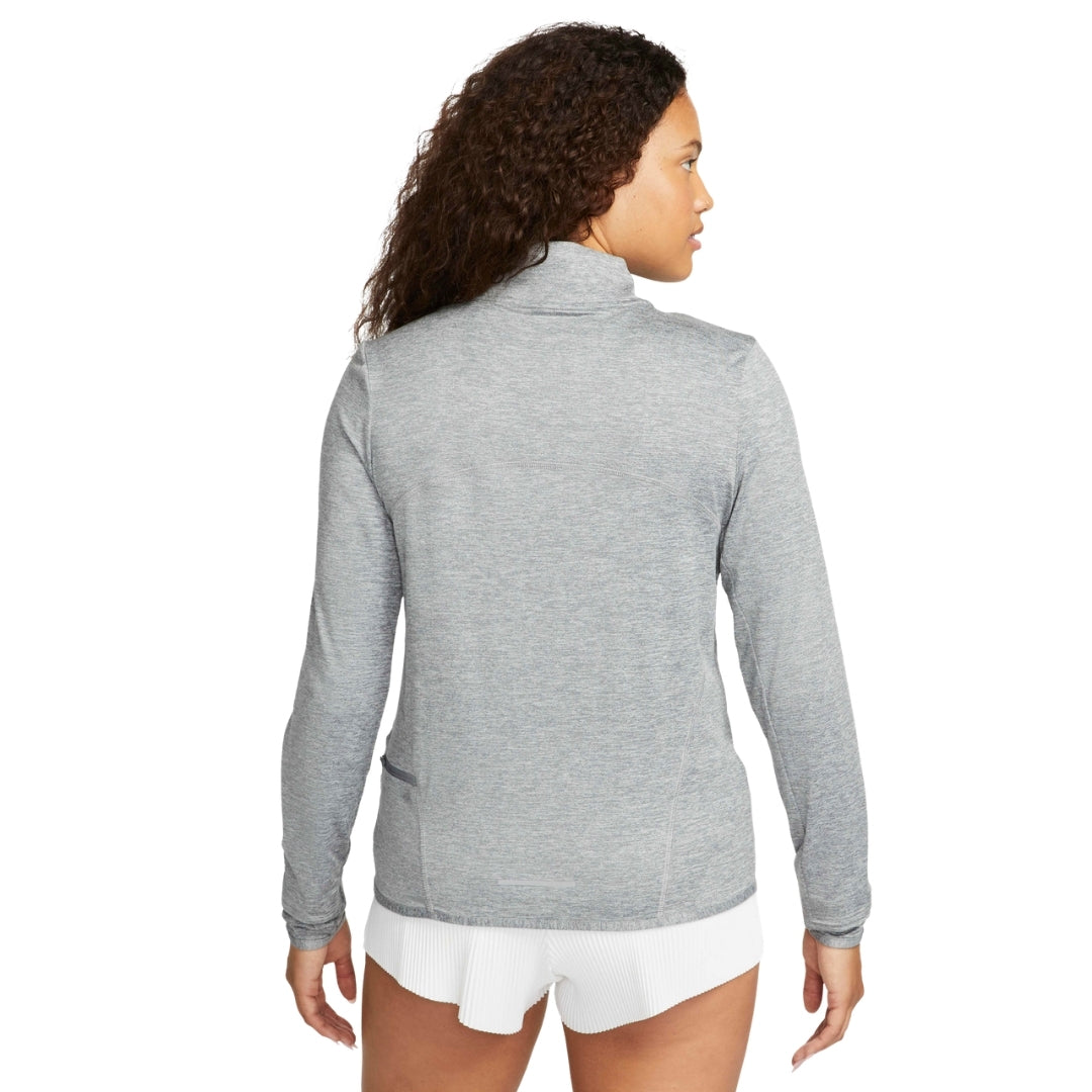 Nike Swift Women's UV Protection 1/4-Zip Smoke Grey Running Top XS