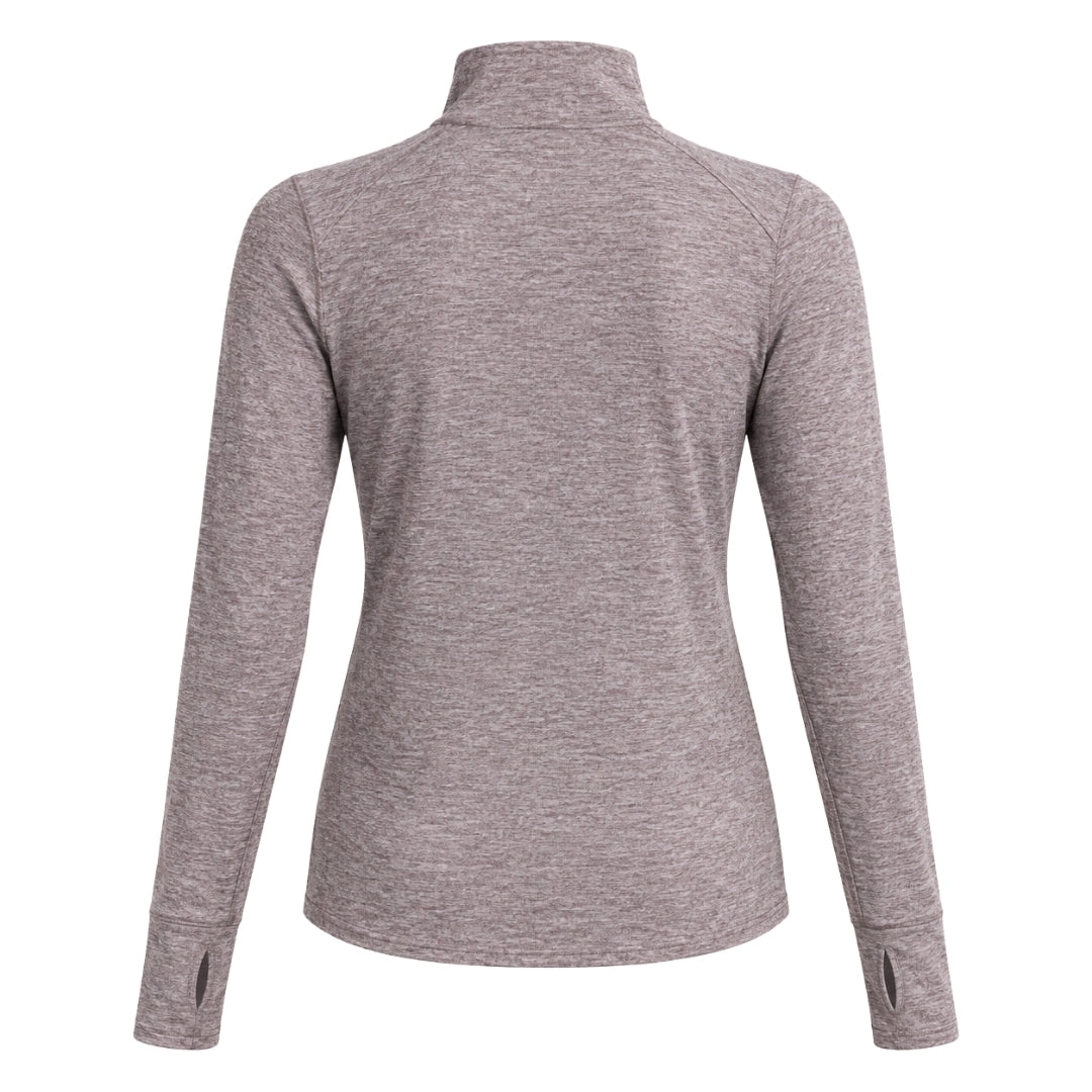 Nike Swift Women's UV Protection 1/4-Zip Brown Running Top XS