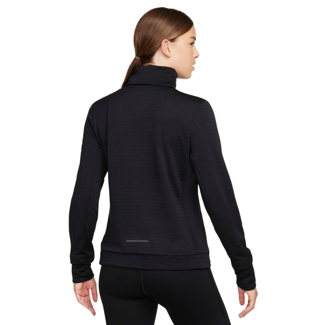 Nike Women's Swift Element Therma-FIT Turtleneck Black Running Top XS