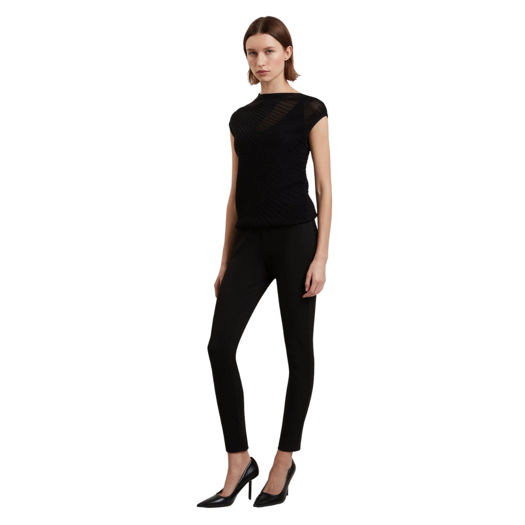 Ted Baker Felinda Fly Front Stretch Black Legging
