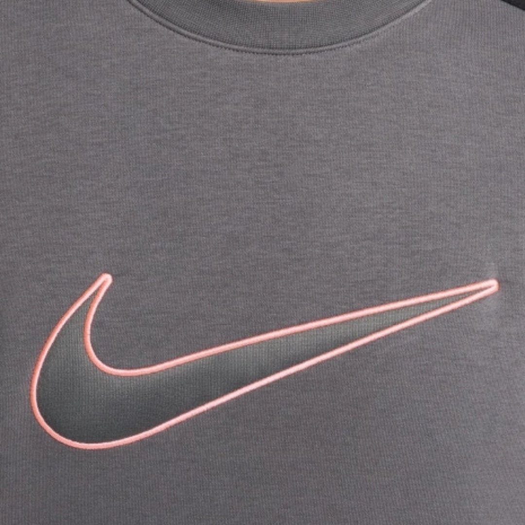 Nike Large Swoosh Logo Grey Jumper