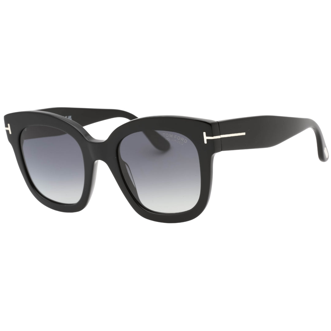 Tom Ford Smoke Polarized Lensed Shiny Black Sunglasses