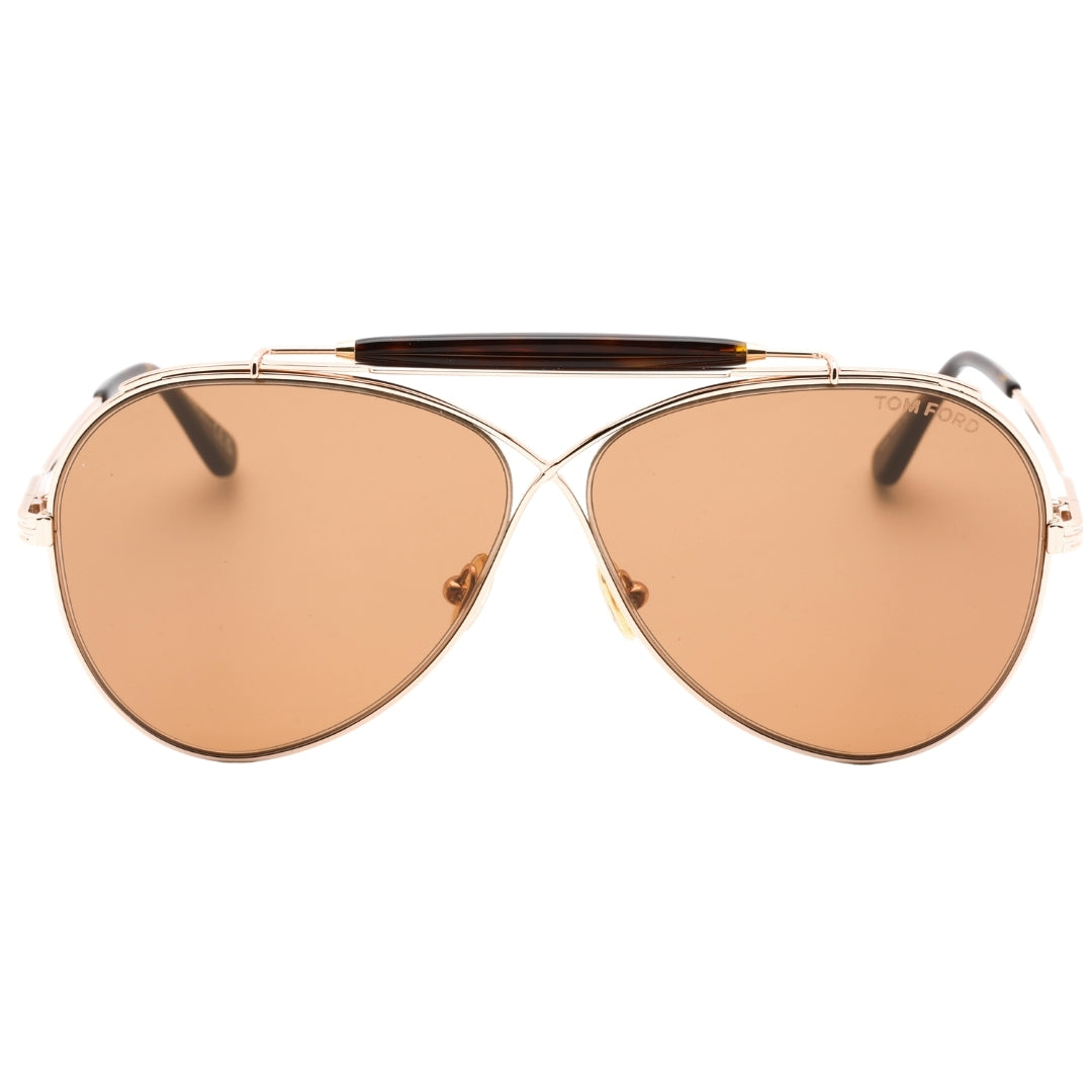 Tom Ford Holden Brown Lens Shiny Rose Gold Sunglasses