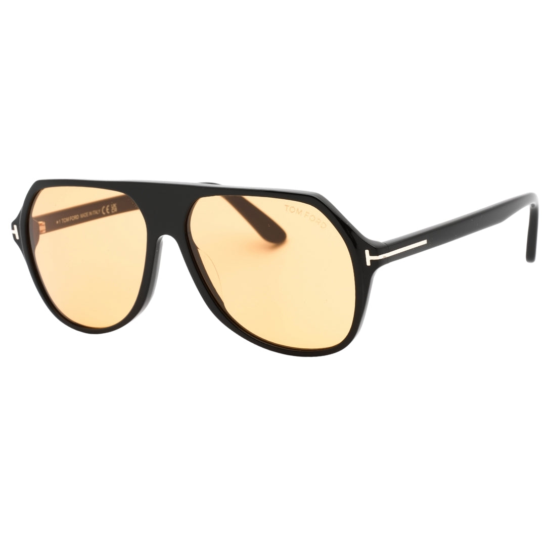 Tom Ford Hayes Brown Lens Shiny Black Sunglasses
