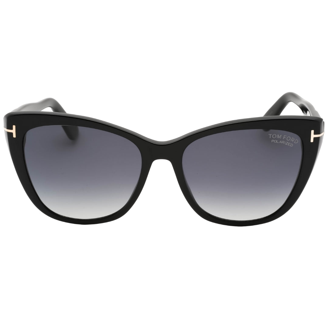 Tom Ford Smoke Polarized Lens Shiny Black Sunglasses