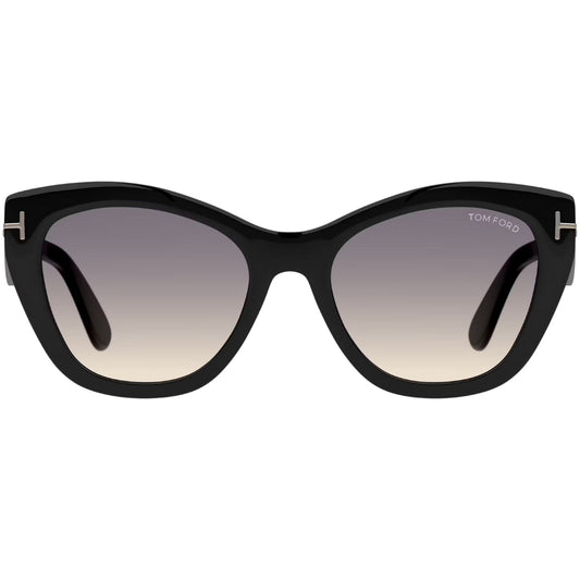 Tom Ford Gradient Smoke Lens Black Sunglasses One Size