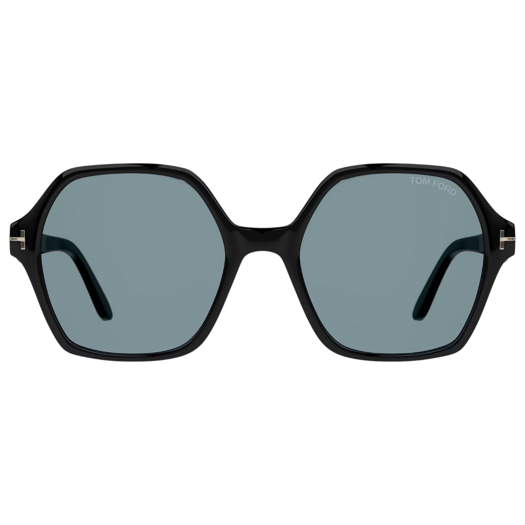 Tom Ford Smoke Hex Lens Shiny Black Sunglasses One Size