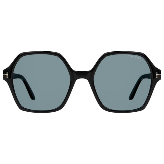 Tom Ford Smoke Hex Lens Shiny Black Sunglasses One Size