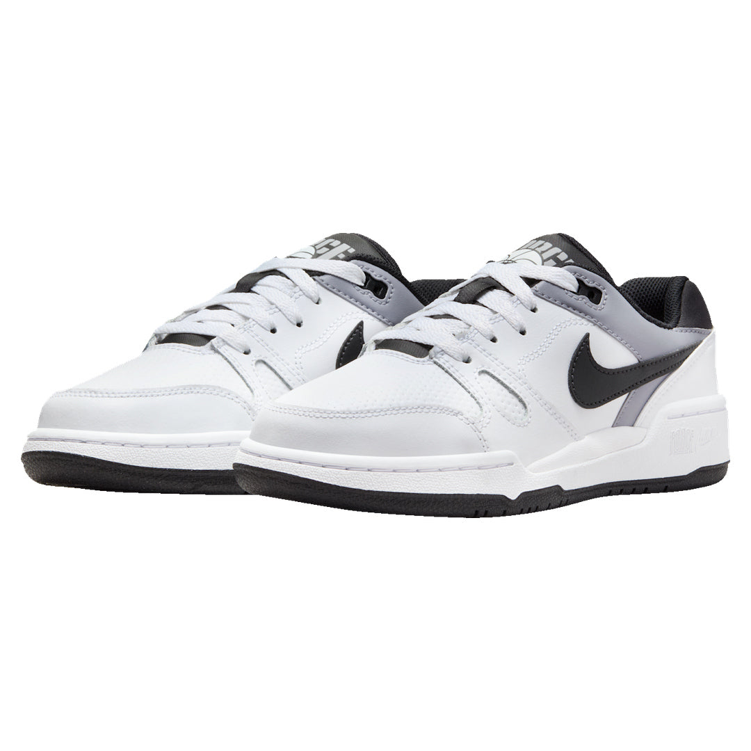 Nike Full Force Low GS White Pewter Black Trainers UK 5