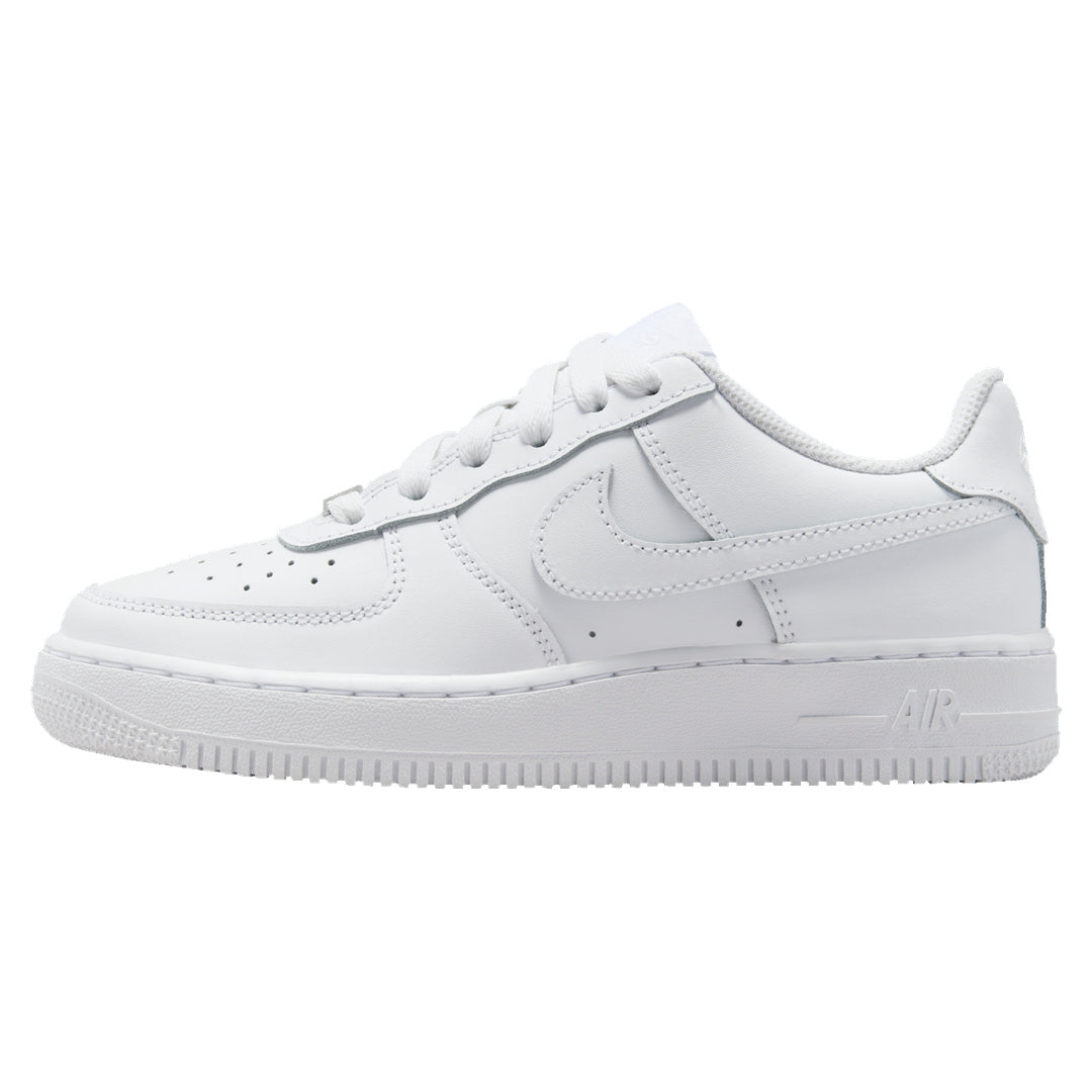Nike Air Force 1 LE GS Triple White Trainers UK 1