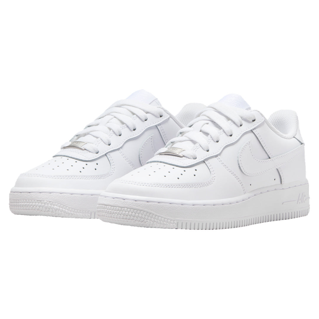 Nike Air Force 1 LE GS Triple White Trainers UK 1
