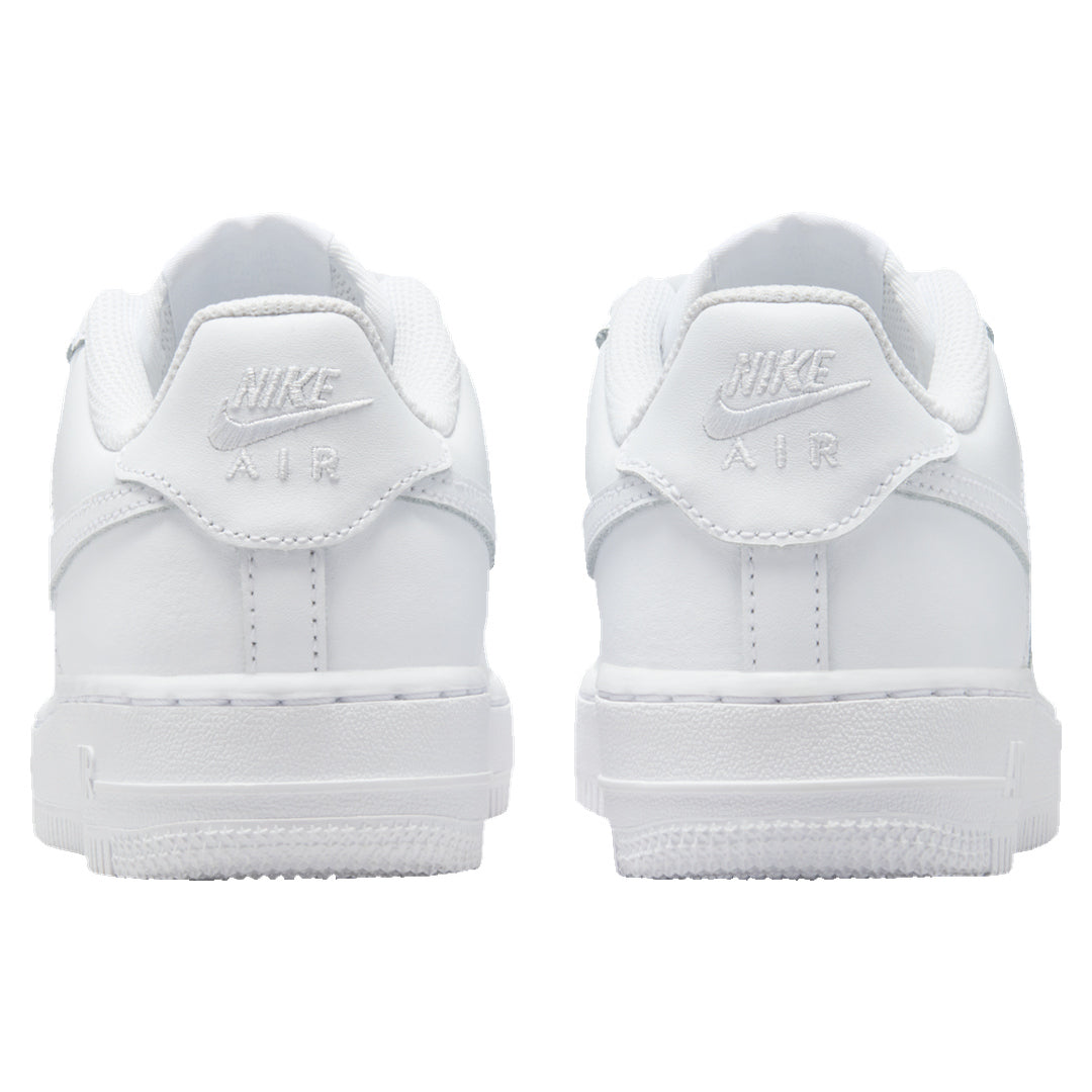 Nike Air Force 1 LE GS Triple White Trainers UK 1