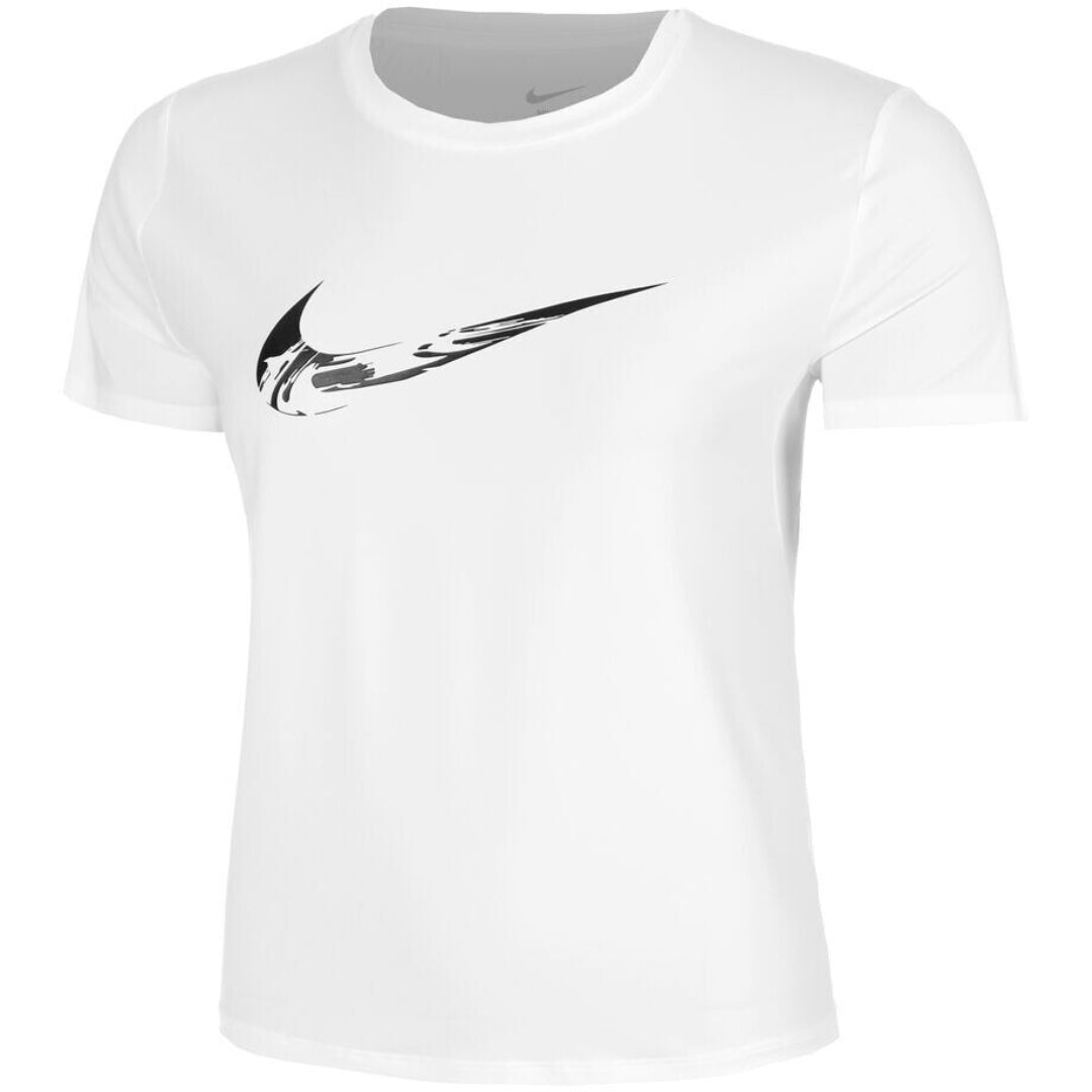Nike Dri-Fit One Swoosh Running White T-Shirt XS