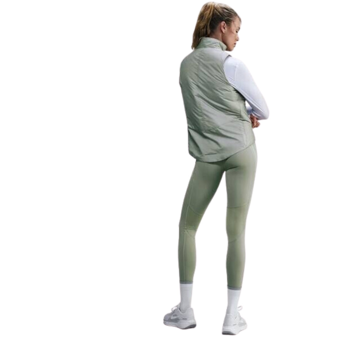 Nike Mid-Rise 7/8 Length With Pocket Green Running Leggings XS
