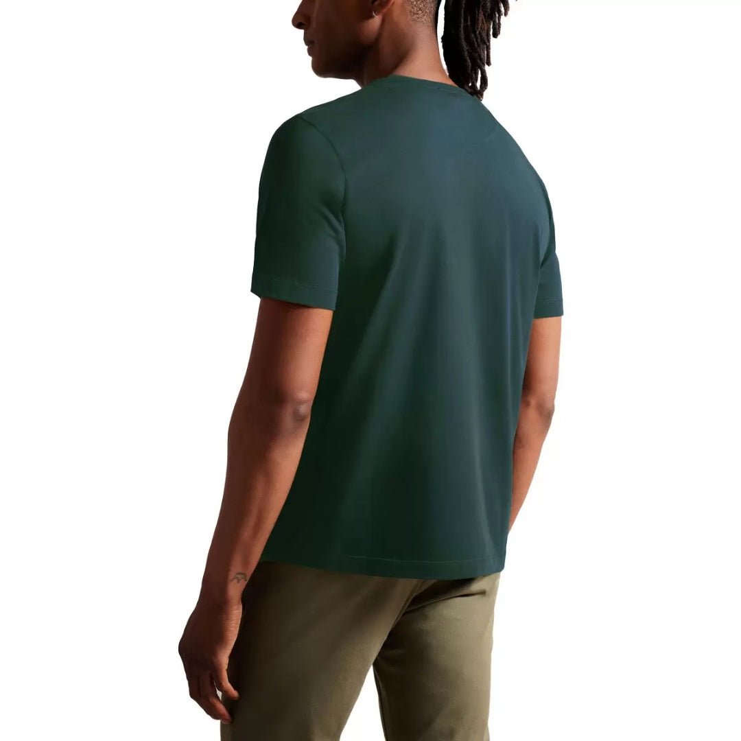 Ted Baker Fyn Box Print Dark Green T-Shirt
