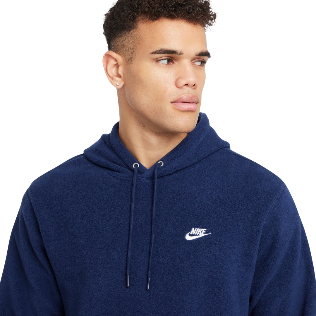Nike Club Winterized Pullover Navy Blue Hoodie S