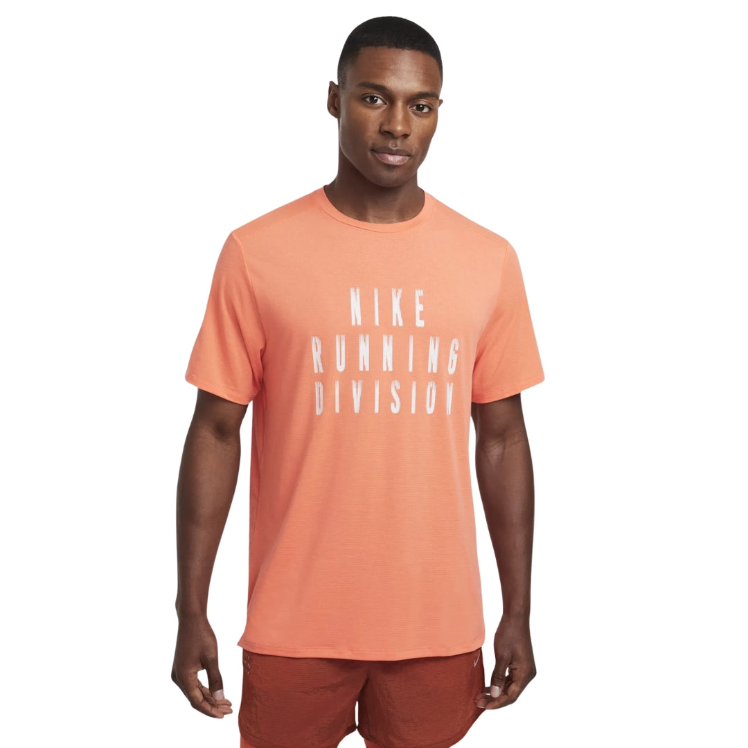 Nike Rise 365 Running Division Men's Dri-FIT Short-Sleeve Pink Running Top S