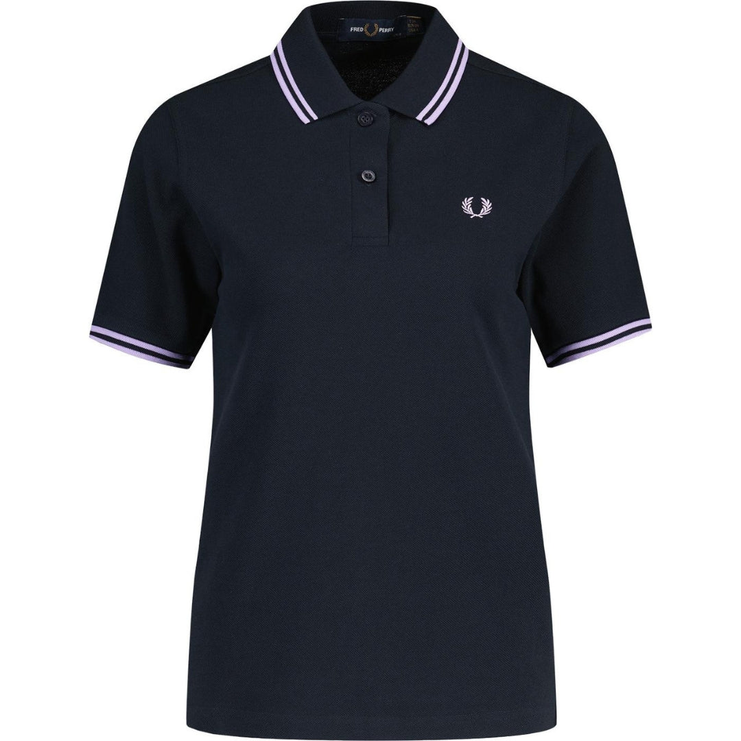 Fred Perry G3600 Retro Twin Tipped Navy Polo Shirt 6