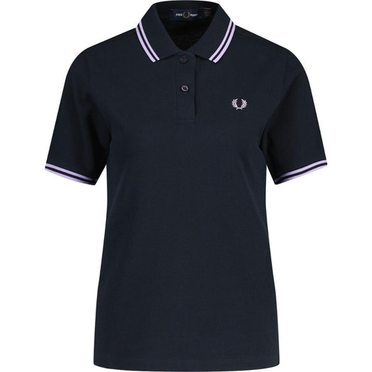 Fred Perry G3600 Retro Twin Tipped Navy Polo Shirt 6