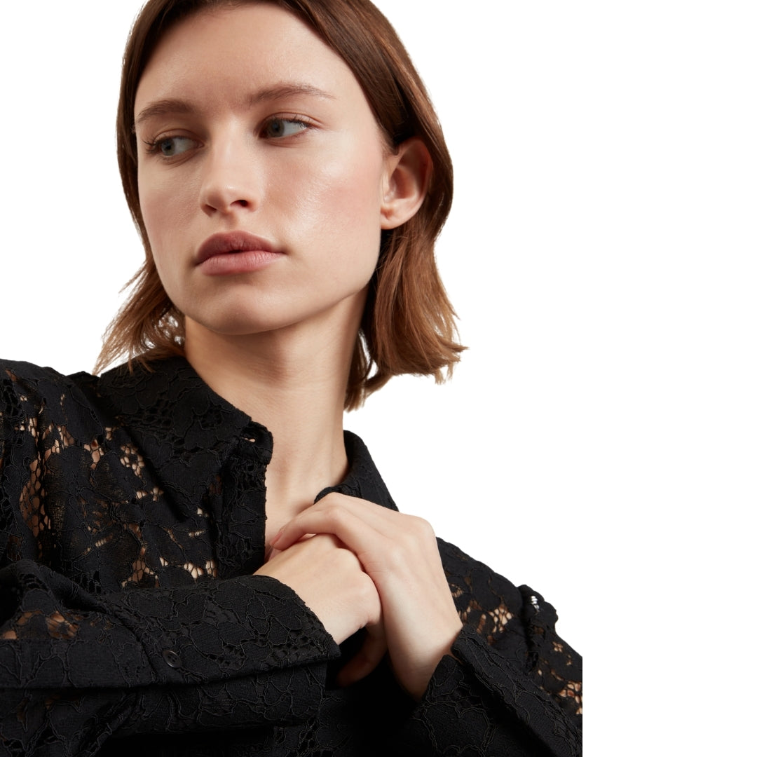 Ted Baker WMB GENNOA Longline Lace Shirt 5