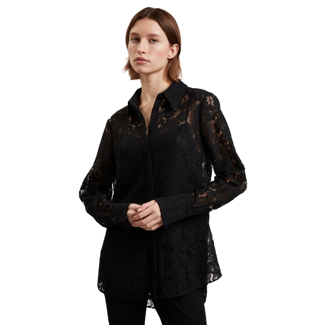 Ted Baker WMB GENNOA Longline Lace Shirt 5
