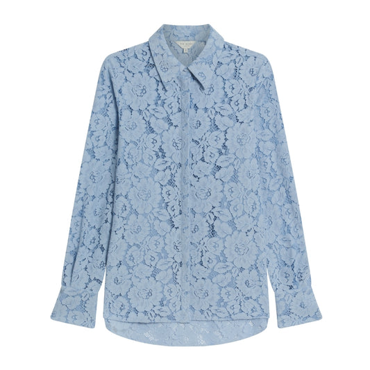 Ted Baker WMB GENNOA Longline Lace Shirt 4