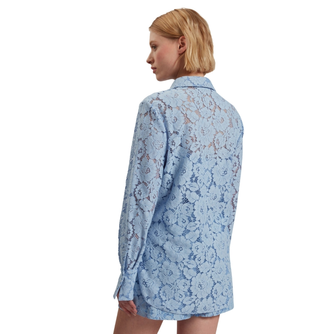Ted Baker WMB GENNOA Longline Lace Shirt 4