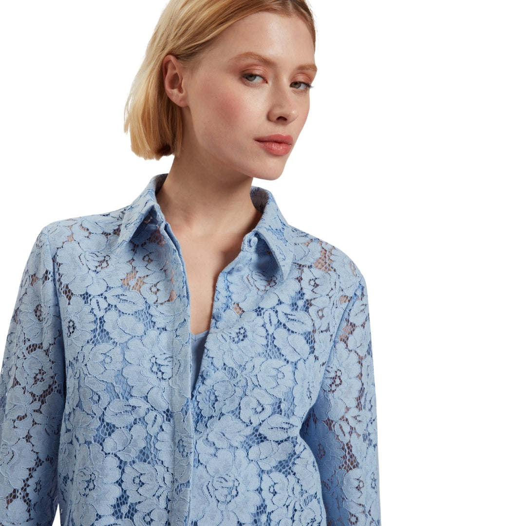 Ted Baker WMB GENNOA Longline Lace Shirt 4