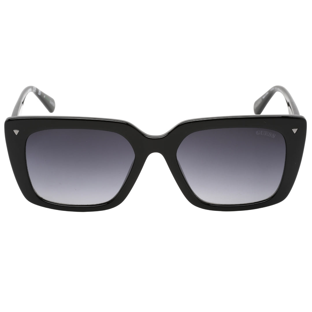 Guess Gradient Smoke Lens Shiny Black Framed Sunglasses