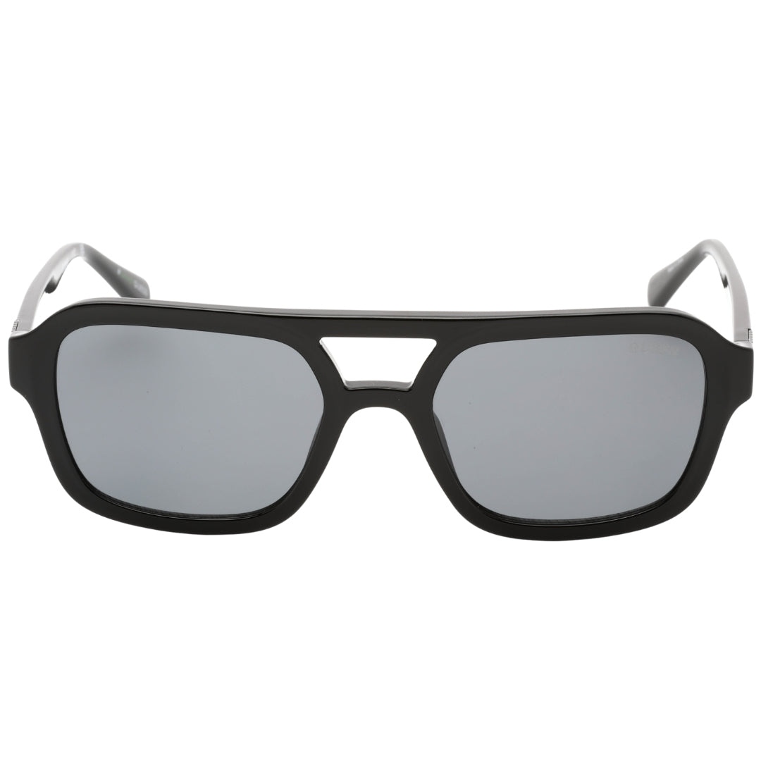 Guess Smoke Lensed Shiny Black Sunglasses