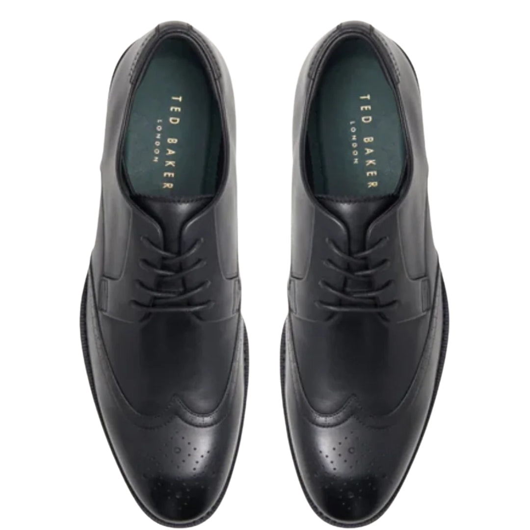 Ted Baker Hacknie Wing Tip Black Dress Shoe