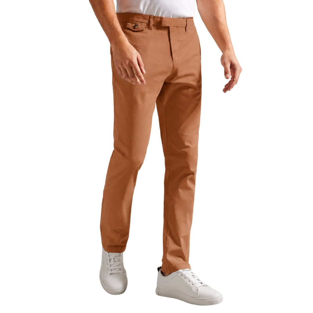 Ted Baker Haydae Textured Tan Chino Pants