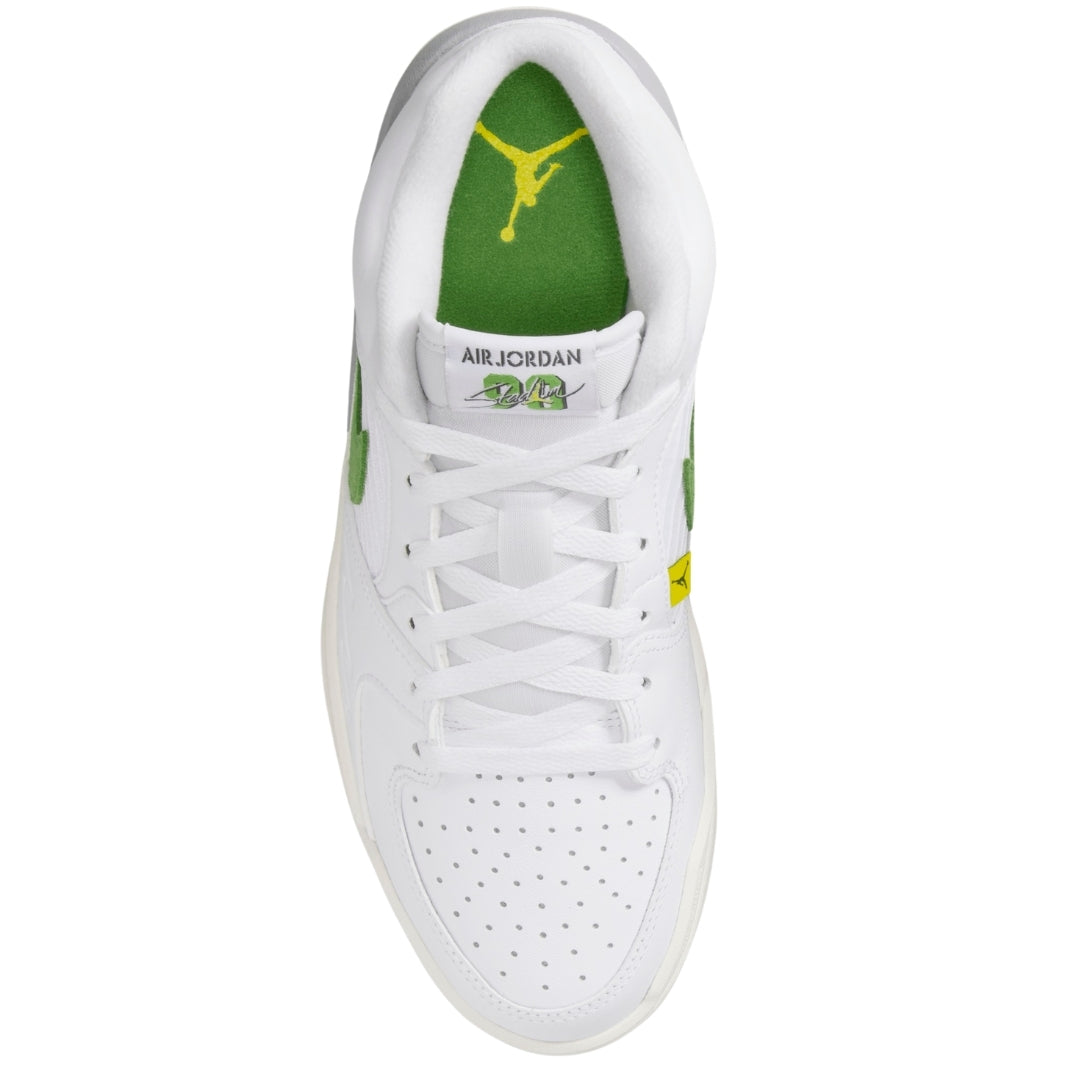 Nike Jordan Stadium 90 Green Swoosh White Sneakers
