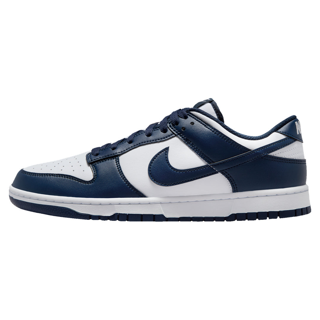 Nike Dunk Low White Midnight Navy Trainers UK 7.5