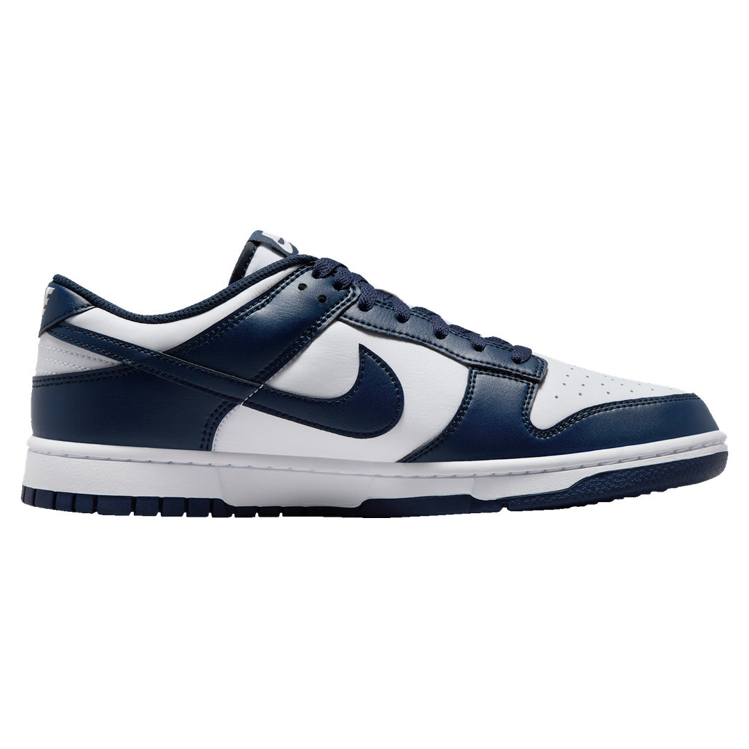 Nike Dunk Low White Midnight Navy Trainers UK 7.5