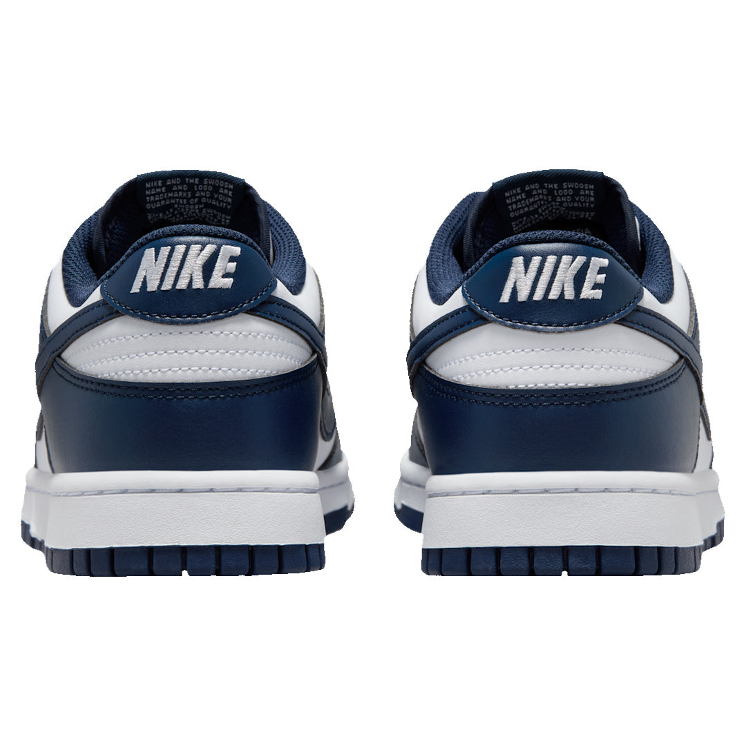Nike Dunk Low White Midnight Navy Trainers UK 7.5