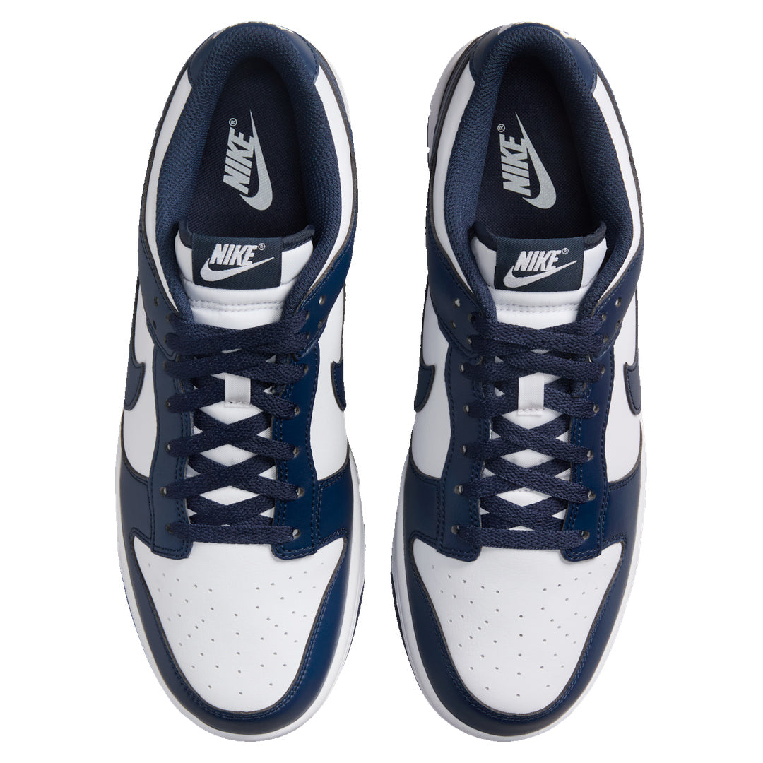Nike Dunk Low White Midnight Navy Trainers UK 7.5