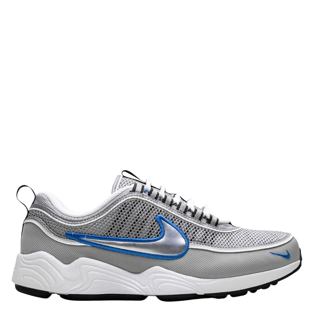 Nike Zoom Spiridon Metallic Silver/Signal Blue Trainers UK 6