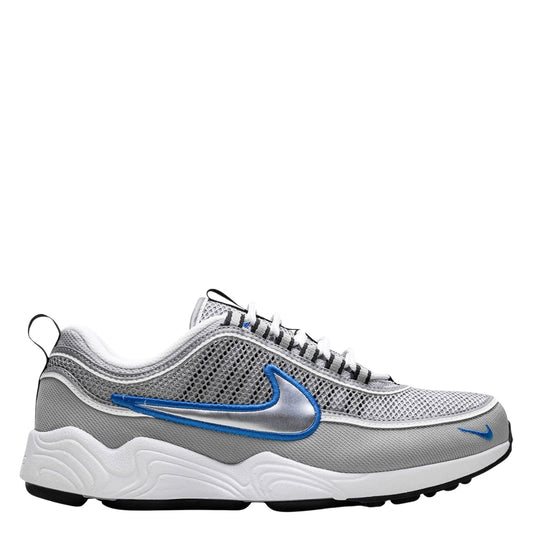 Nike Zoom Spiridon Metallic Silver/Signal Blue Trainers UK 6