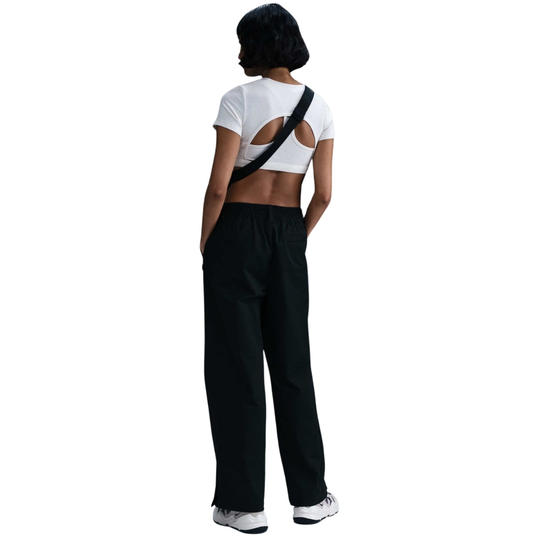 Nike Sportswear Collection Women's Mid-Rise Black Twill Trousers S