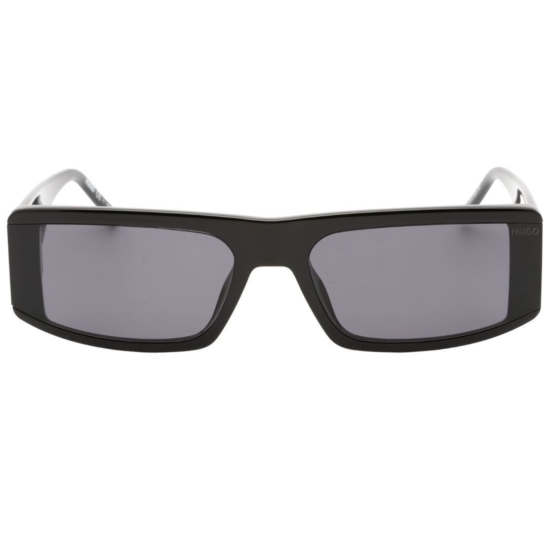 Hugo Boss Grey Rectangular Lens Black Sunglasses