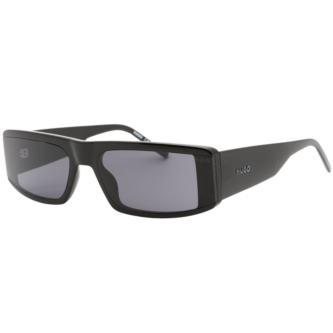 Hugo Boss Grey Rectangular Lens Black Sunglasses