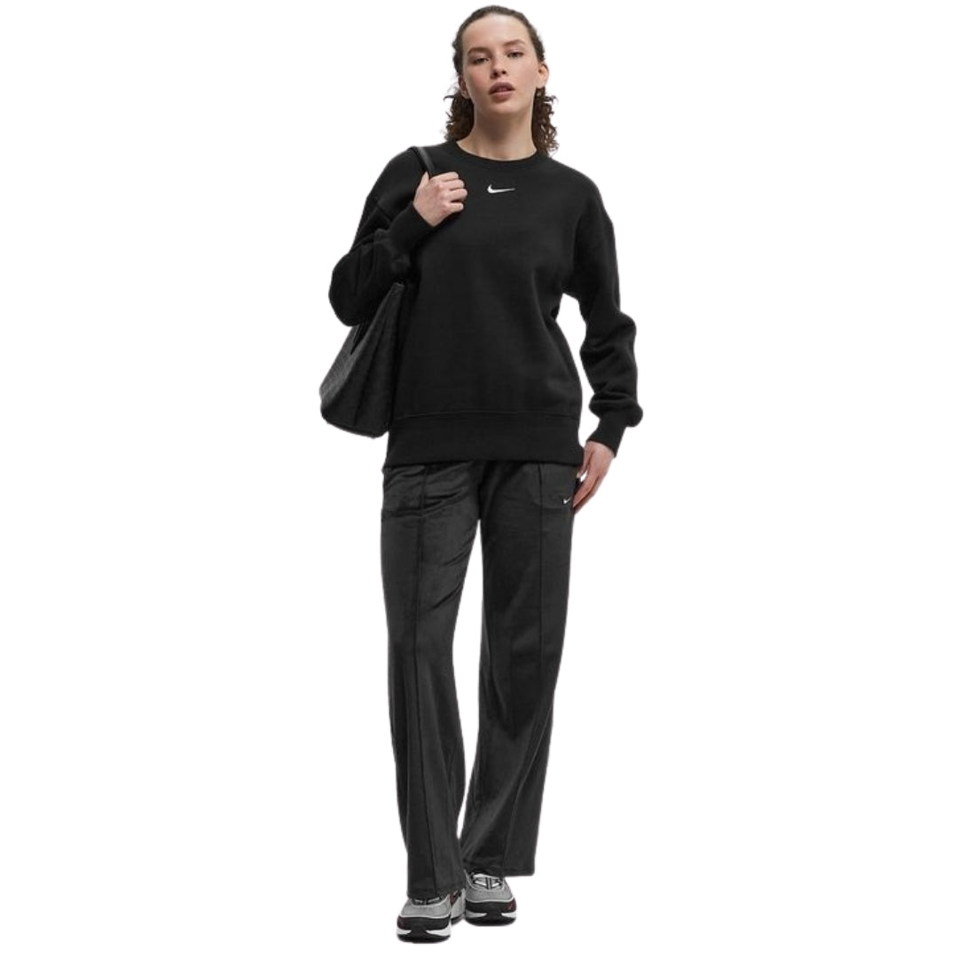 Nike Women's Sportswear Chill Knit Mid-Rise Black Velour Pants XS