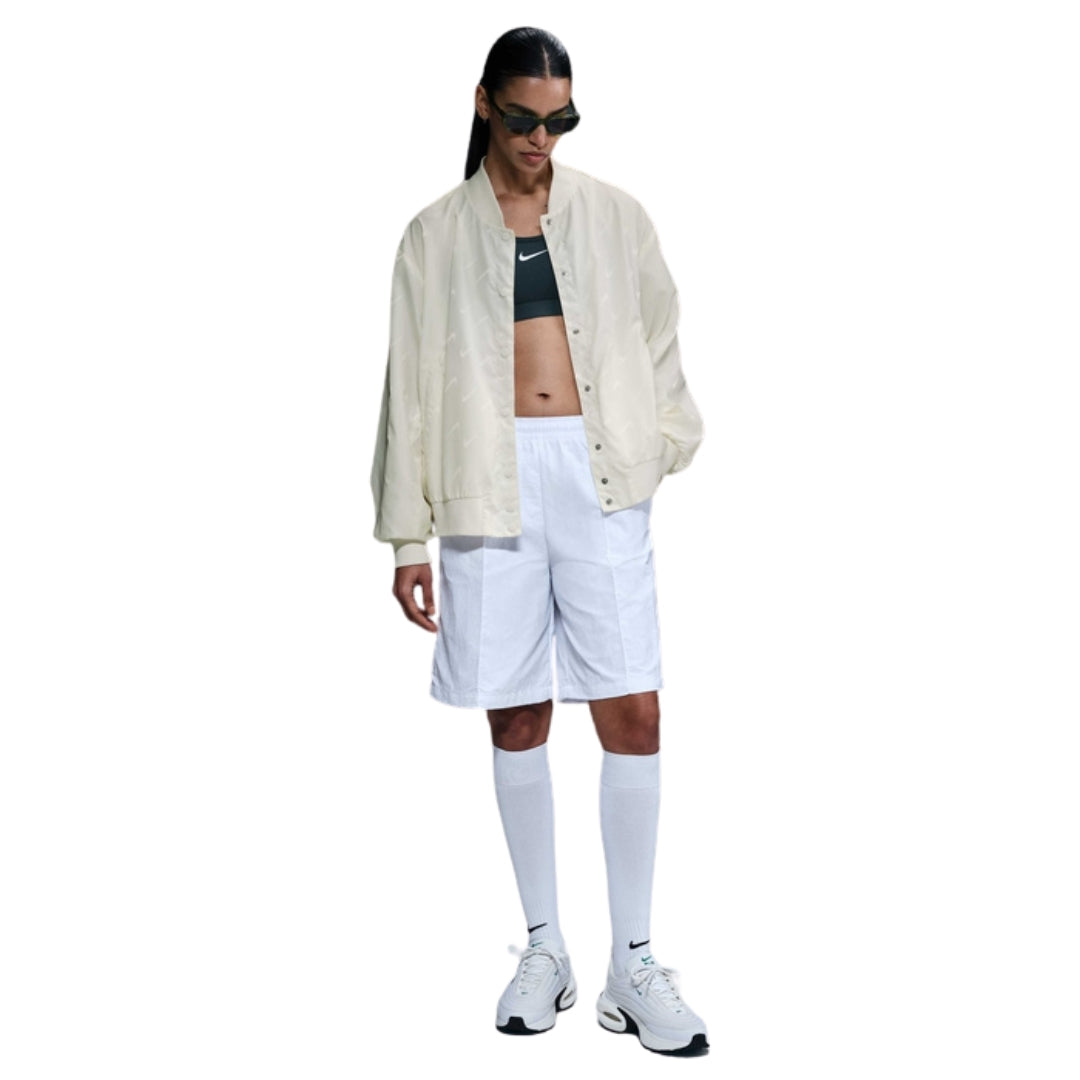 Nike Women's Destroyer Oversized Monogram White Jacket S