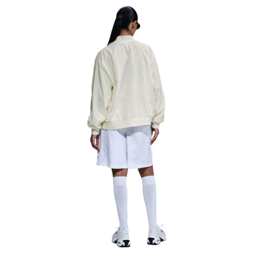 Nike Women's Destroyer Oversized Monogram White Jacket S
