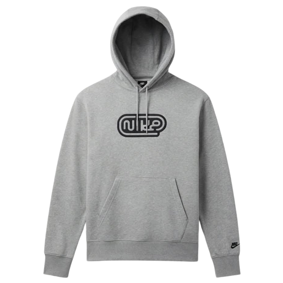 Nike Club Pullover French Terry Grey Hoodie M