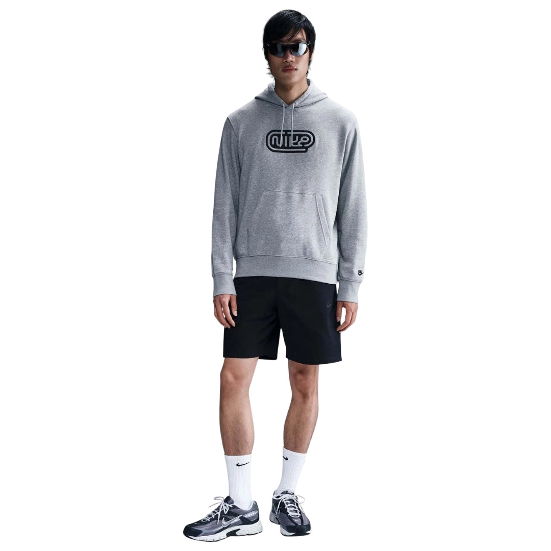 Nike Club Pullover French Terry Grey Hoodie M