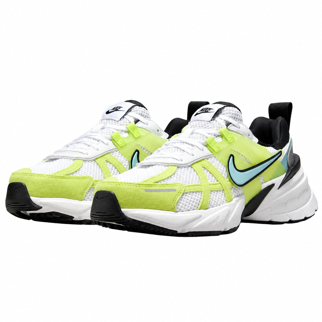 Nike V2K Run White Cyber Denim Turquoise Trainers
